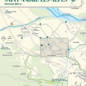 Carte touristique de Saint-André-les-Alpes