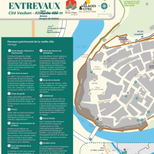 Carte touristique d'Entrevaux